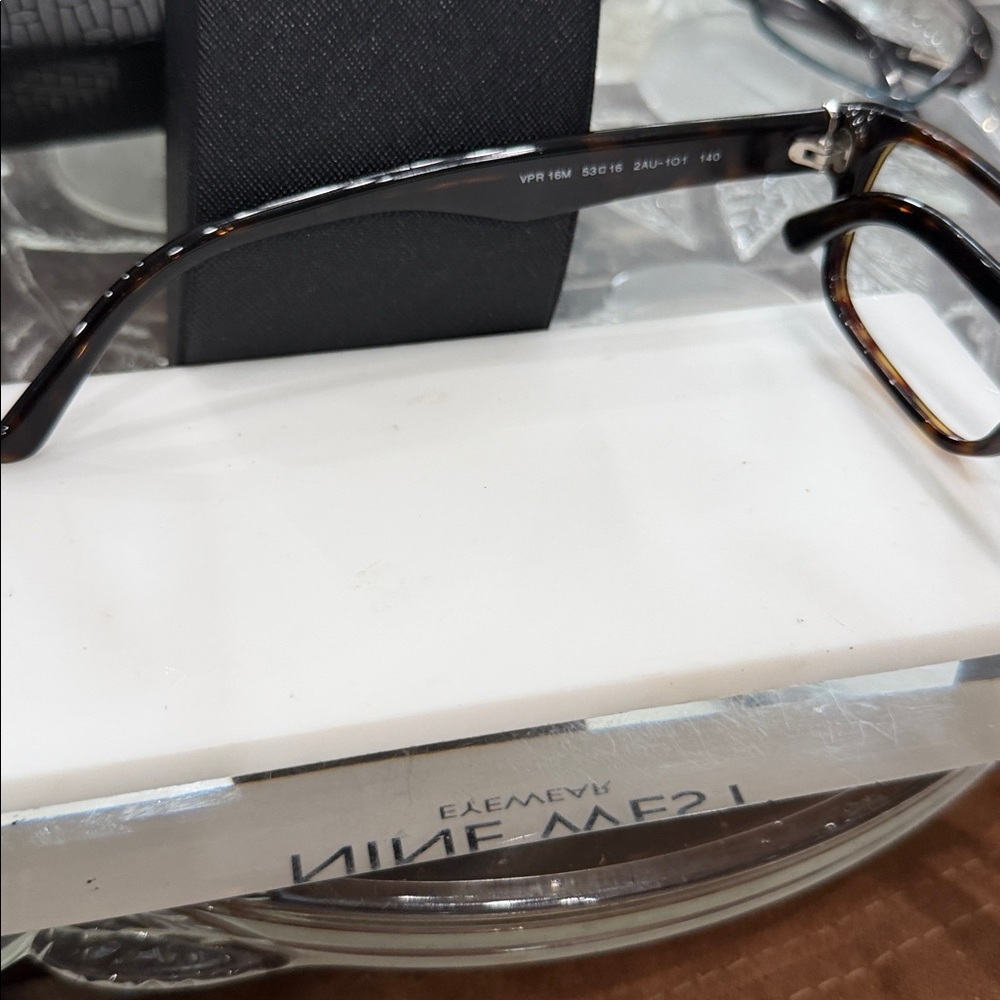 Prada Brown Rectangular Glasses - image 3